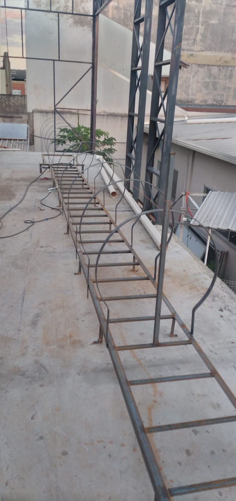 Escada marinheiro em fabricação